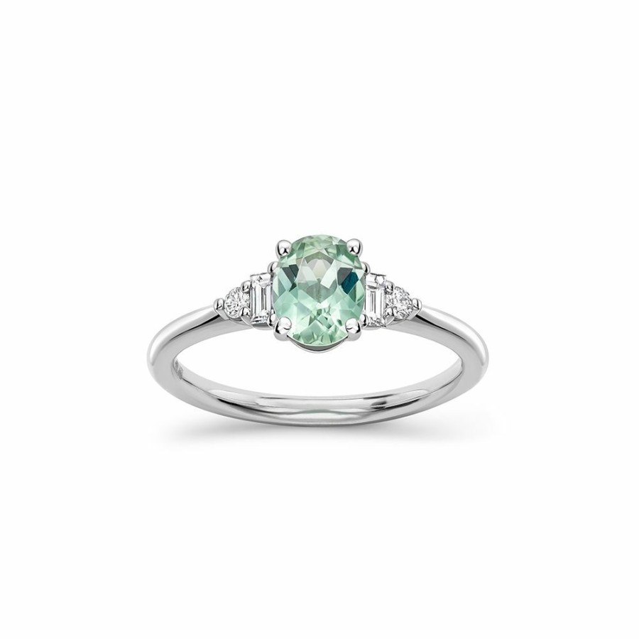 Jewellery Dinny Hall Fine Rings | Katie 18K Fine Mint Green Tourmaline & Diamond Ring